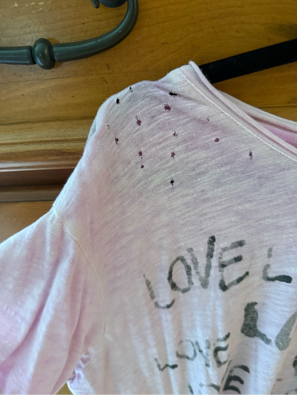 Magnolia Pearl Light Pink "LOVE" Graphic Short Sleeve Tee - Picture 4 of 6